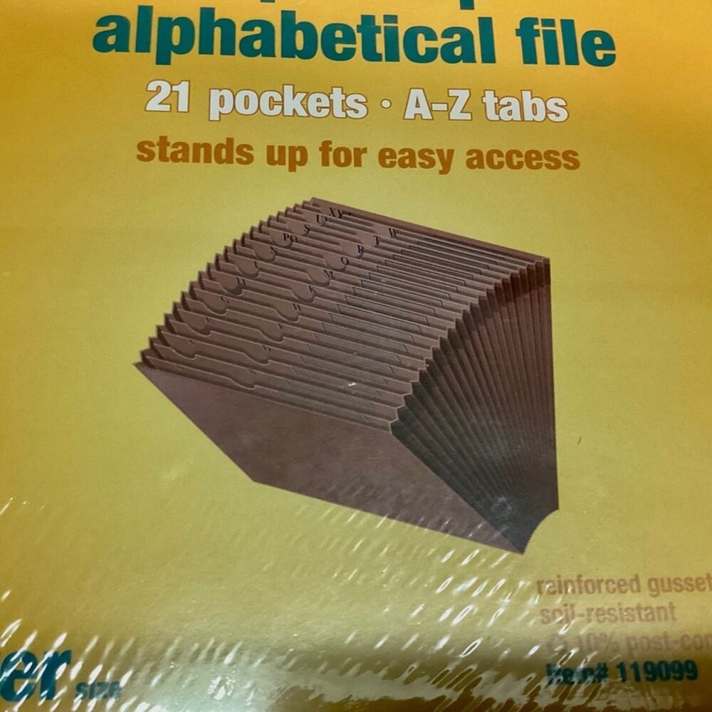 Staples Open Top Alphabetical File
